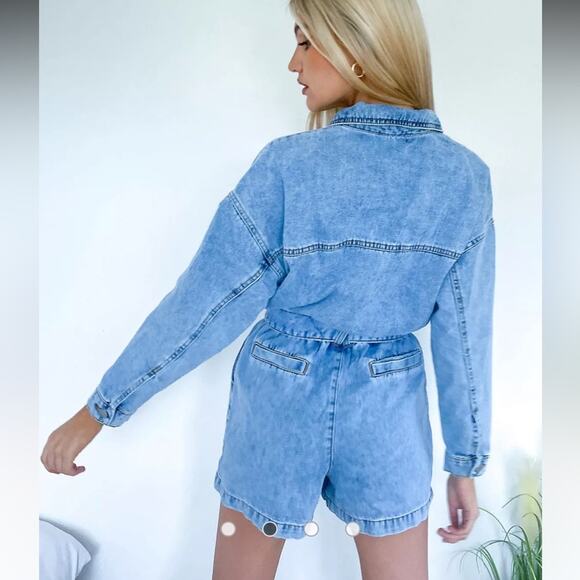 New ASOS denim jumpsuit short - Picture 8 of 10